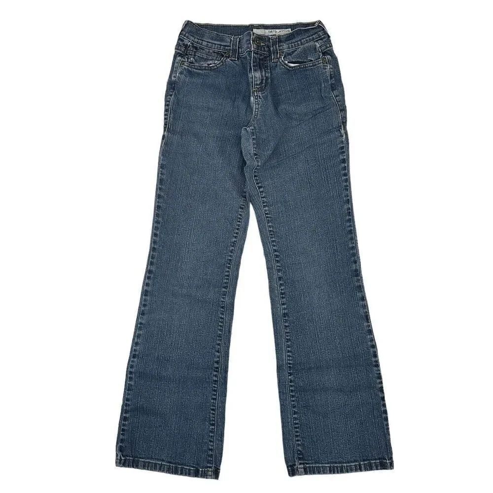Vintage DKNY Y2K Soho Straight Leg Mid-Rise Medium Wash Denim Blue Jeans Size 4